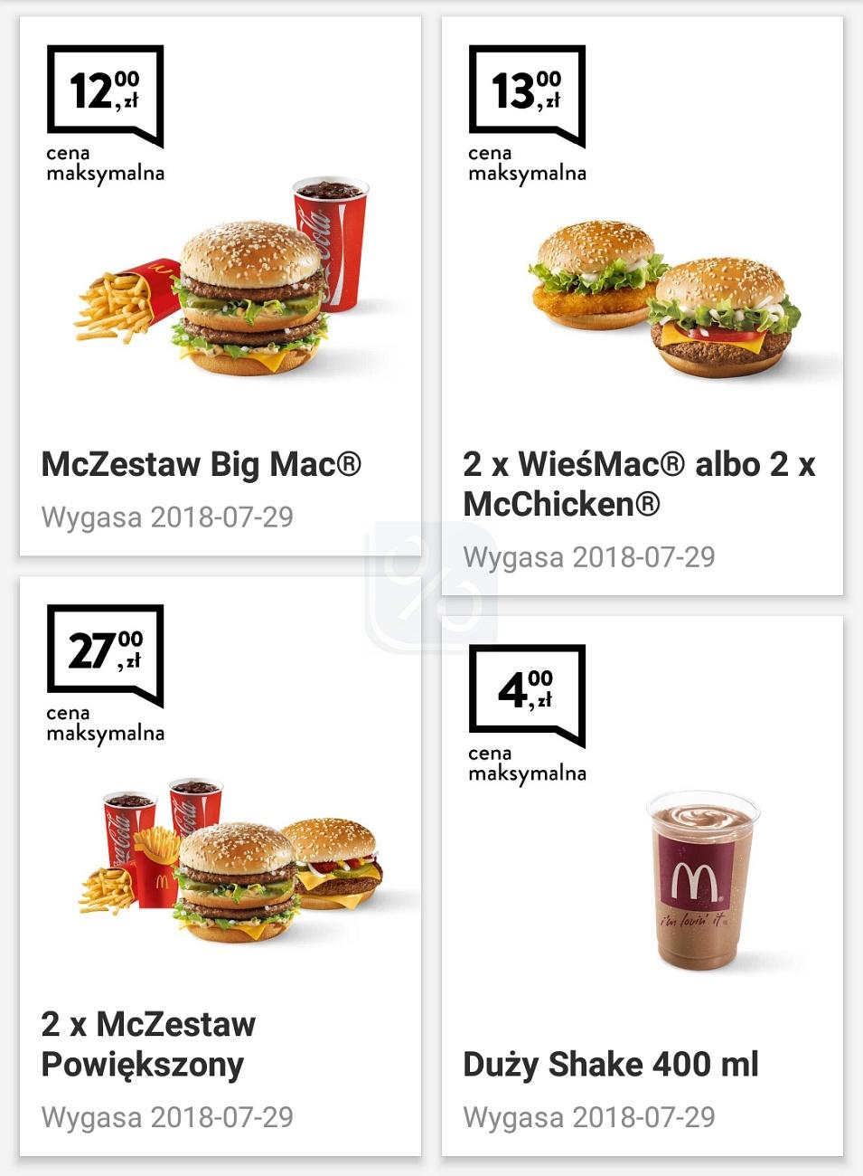 Gazetka promocyjna McDonalds str. 1