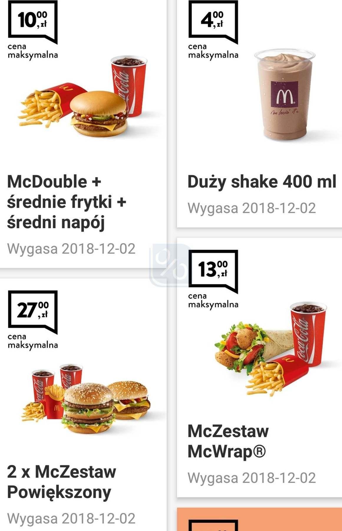 Gazetka promocyjna McDonalds str. 1